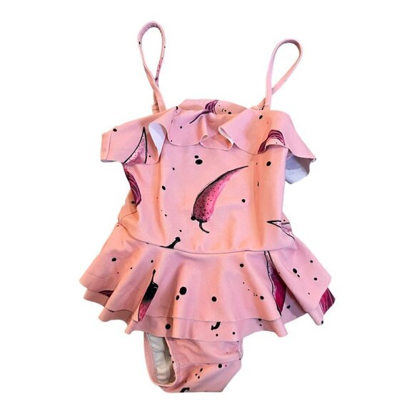 SOFT GALLERY  Shirley UV 50+ Swim Suit Size 9 Months Girls Hot Pepper Print - Picture 2 of 5